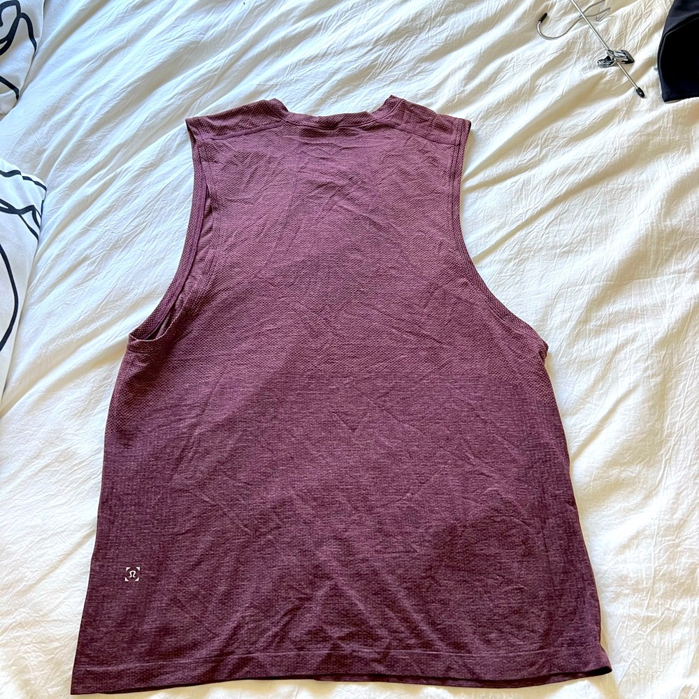 Lululemon Tank Top. Dark Red performance fabric.